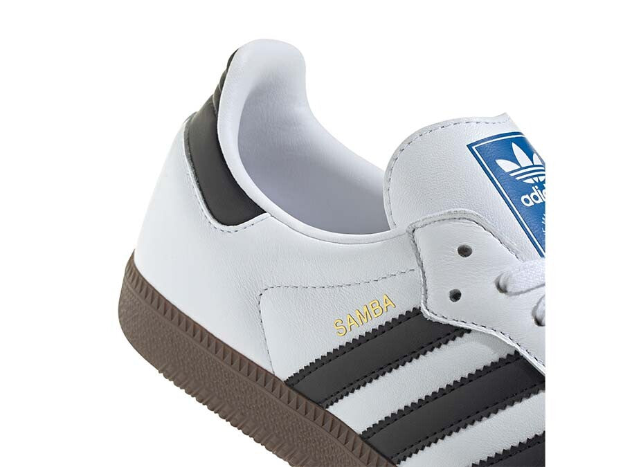 ADIDAS SAMBA OG  BLANCA CON BANDAS NEGRAS