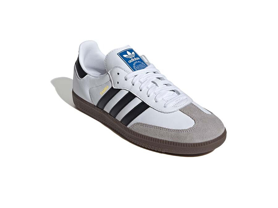 ADIDAS SAMBA OG  BLANCA CON BANDAS NEGRAS