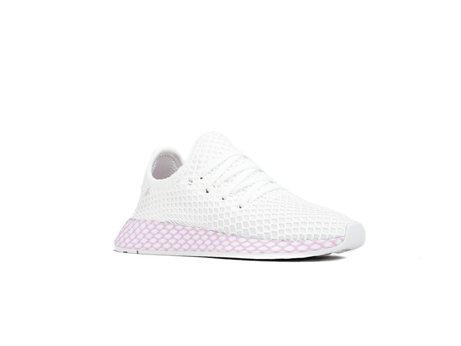 ADIDAS DEERUPT W  BLANCO-BLANCO-LILCLA