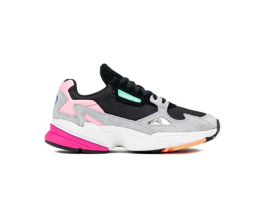 ADIDAS FALCON W NEGRO GRIS ROSA