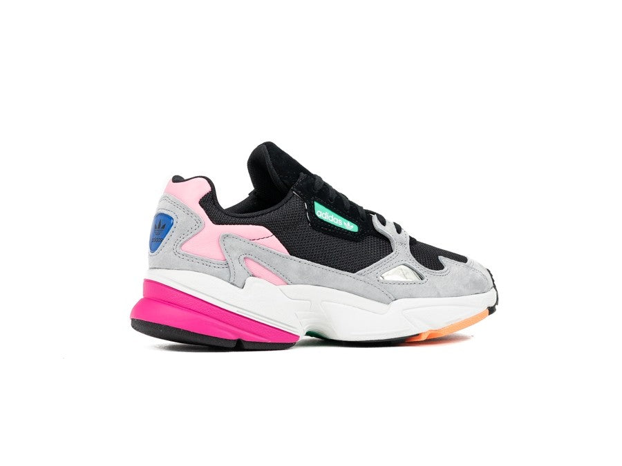 ADIDAS FALCON W NEGRO GRIS ROSA