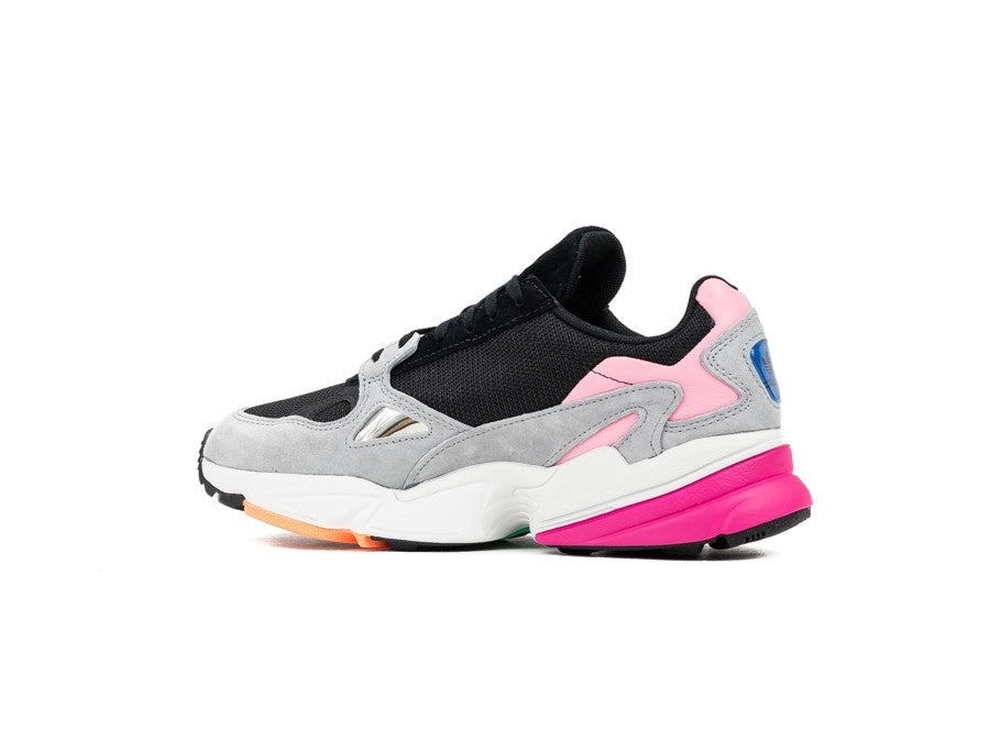 ADIDAS FALCON W NEGRO GRIS ROSA