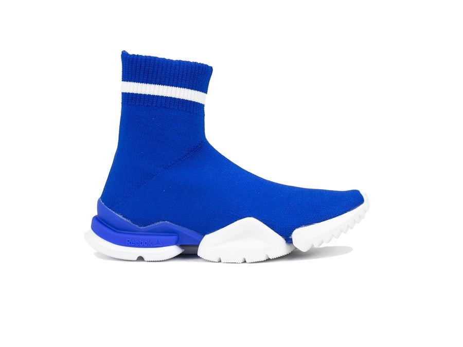 REEBOK REEBOK SOCK RUN_R GRY-WHT-BLUE-CAROTEN