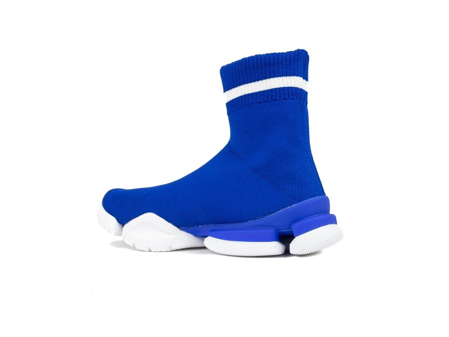 REEBOK REEBOK SOCK RUN_R GRY-WHT-BLUE-CAROTEN