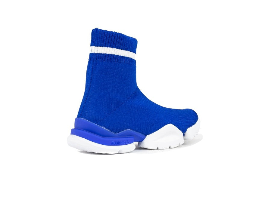 REEBOK REEBOK SOCK RUN_R GRY-WHT-BLUE-CAROTEN
