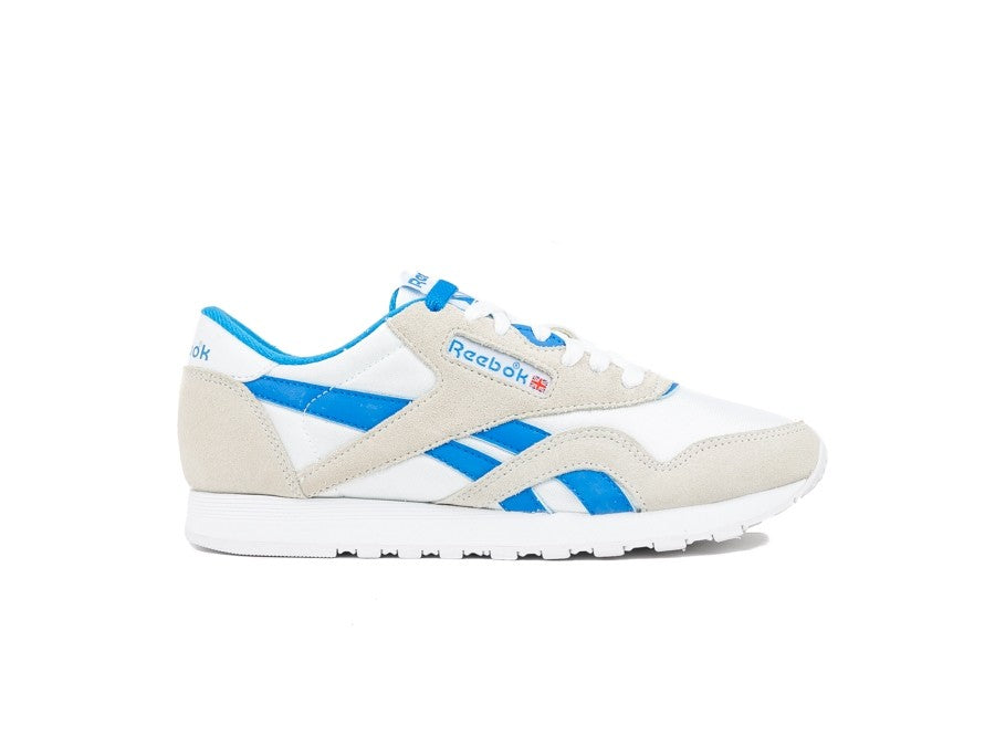 REEBOK CLASSIC  NYLON WHITE-CYCLASSIC LEATHER E BL