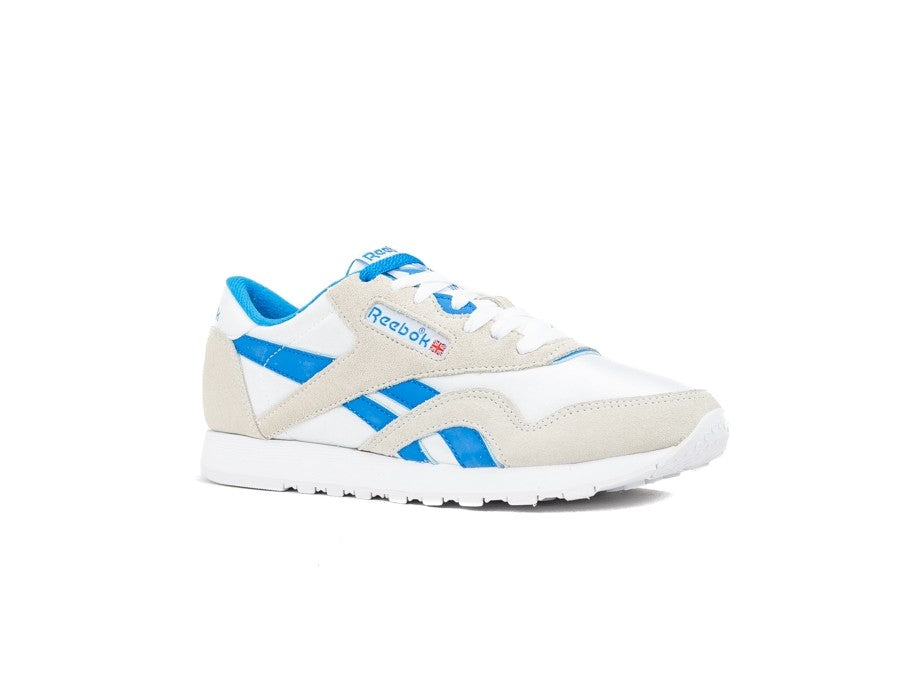 REEBOK CLASSIC  NYLON WHITE-CYCLASSIC LEATHER E BL