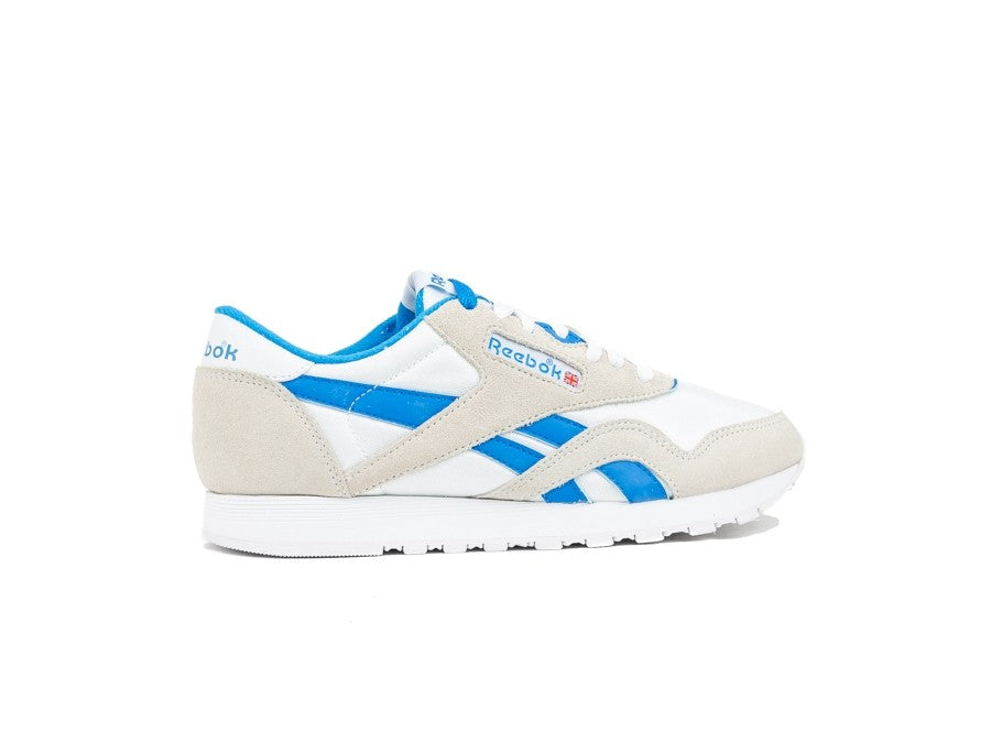 REEBOK CLASSIC  NYLON WHITE-CYCLASSIC LEATHER E BL