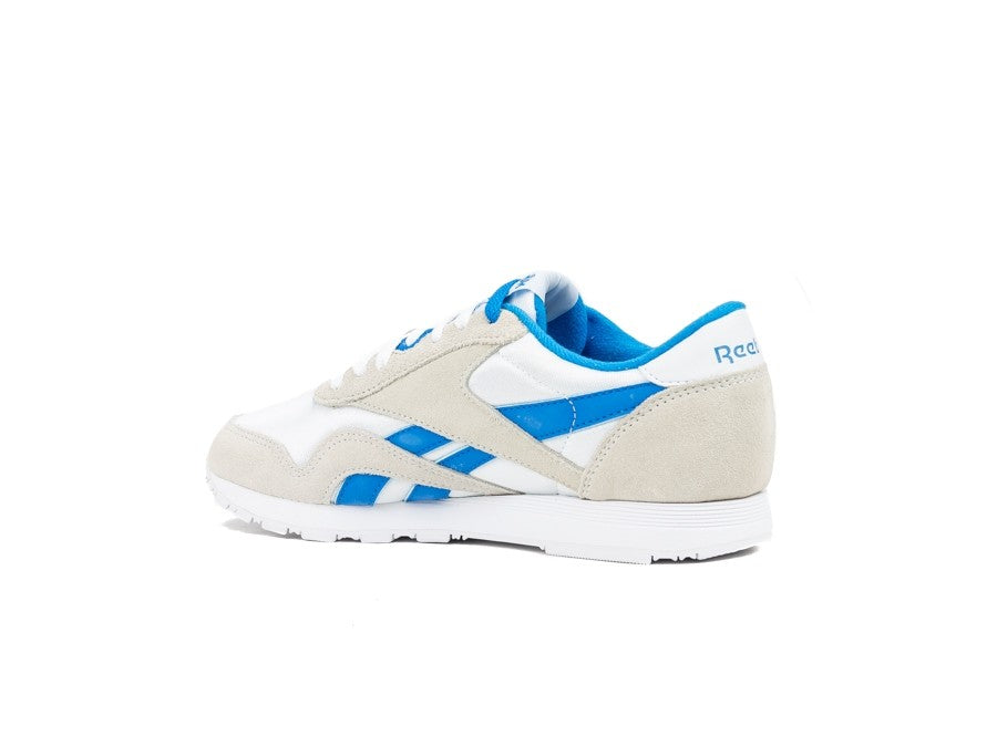 REEBOK CLASSIC  NYLON WHITE-CYCLASSIC LEATHER E BL