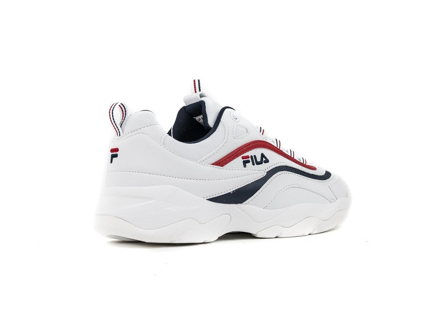 FILA RAY LOW WMN WHITE FILA NAVY RED