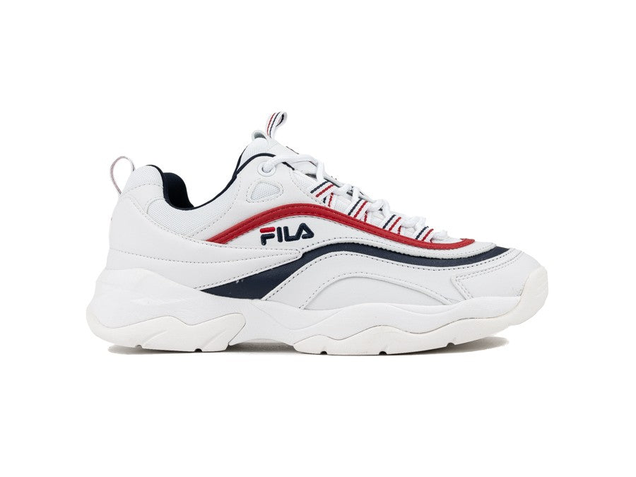 FILA RAY LOW WMN WHITE FILA NAVY RED