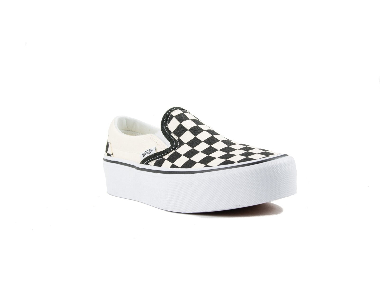 VANS UA CLASSIC SLIP-ON PLATFORM BLACK WHITE