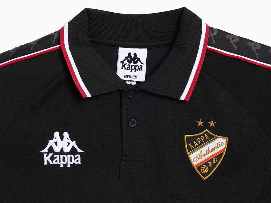 CAMISETA KAPPA 222 BANDA ONIKA BLACK - WHITE - RED