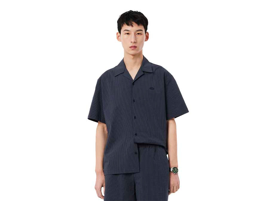 Camisa Lacoste Casual Shirt Black Bird
