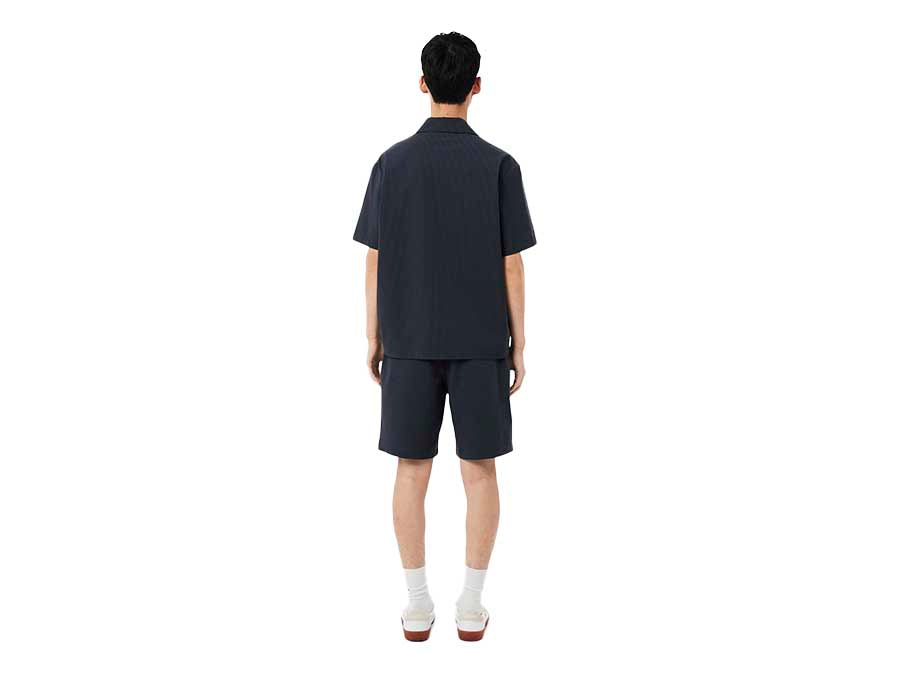 Short Lacoste Casual Shirt Black Bird