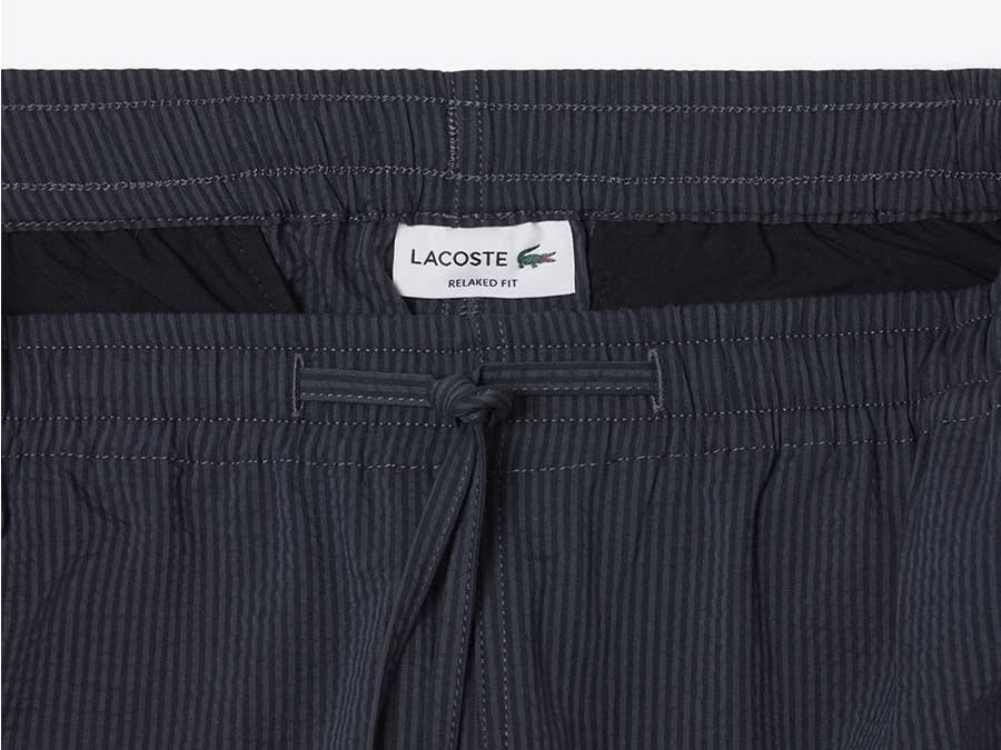 Short Lacoste Casual Shirt Black Bird