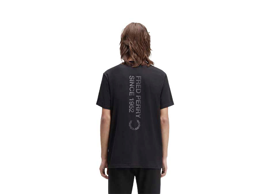 CAMISETA FRED PERRY BOLD BRANDING BLACK
