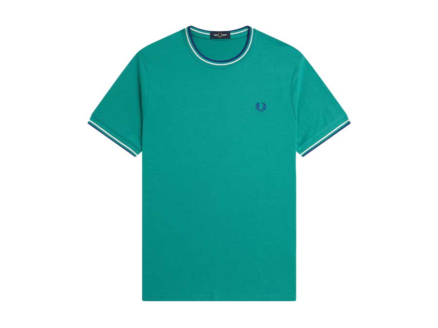 Camiseta Fred Perry Twin Tipped Verde