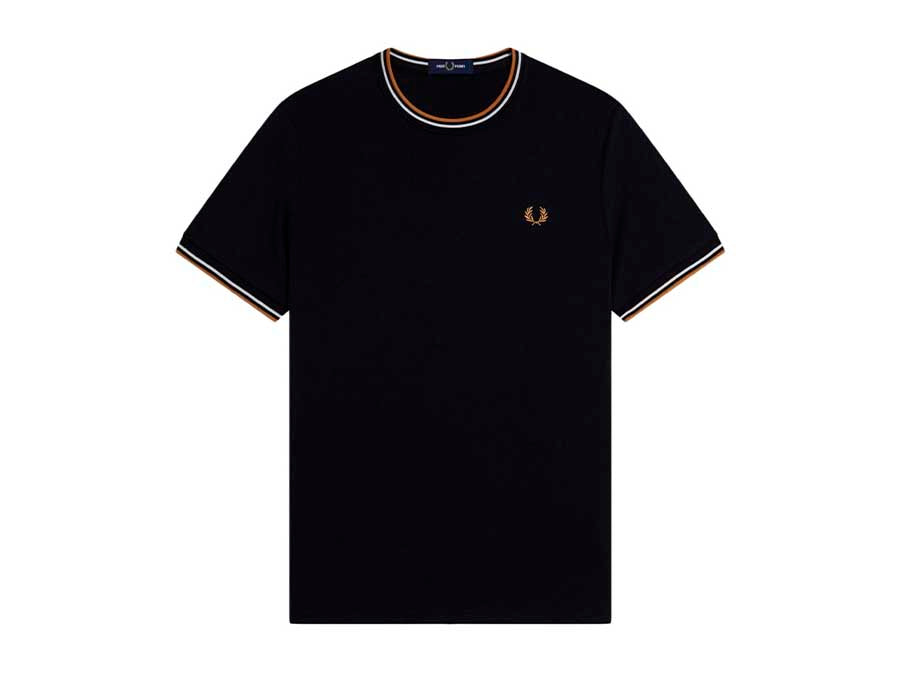 Camiseta Fred Perry Twin Tipped Black