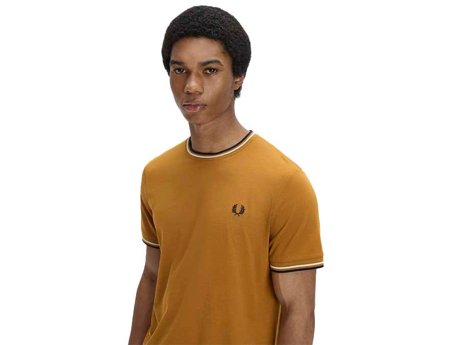 Camiseta Fred Perry Twin Tipped Black