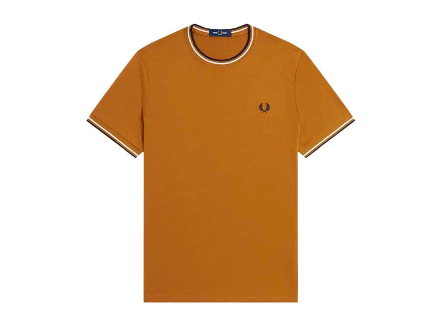 Camiseta Fred Perry Twin Tipped Orange