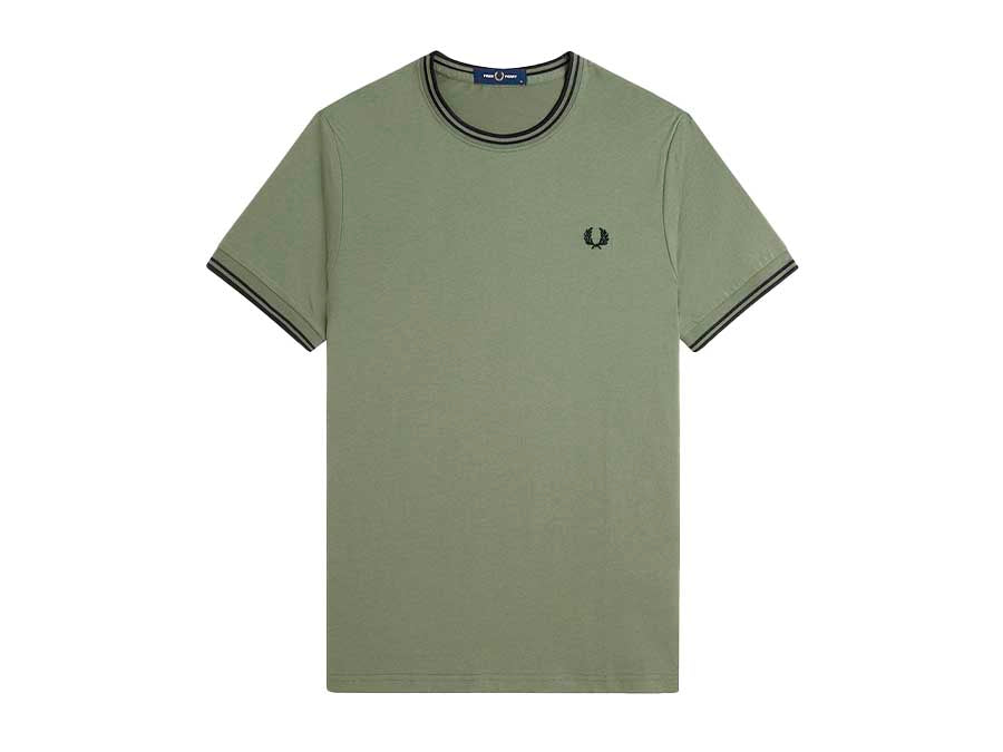 CAMISETA FRED PERRY TWIN TIPPED LAUREL WREATH