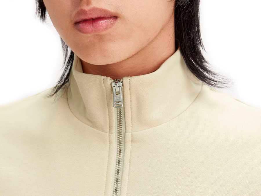 SWEAT FRED PERRY HALF ZIP BEIGE