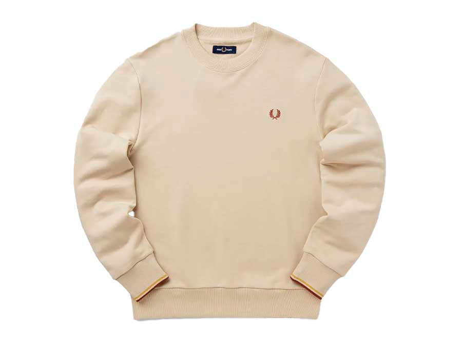 SUDADERA FRED PERRY BEIGE