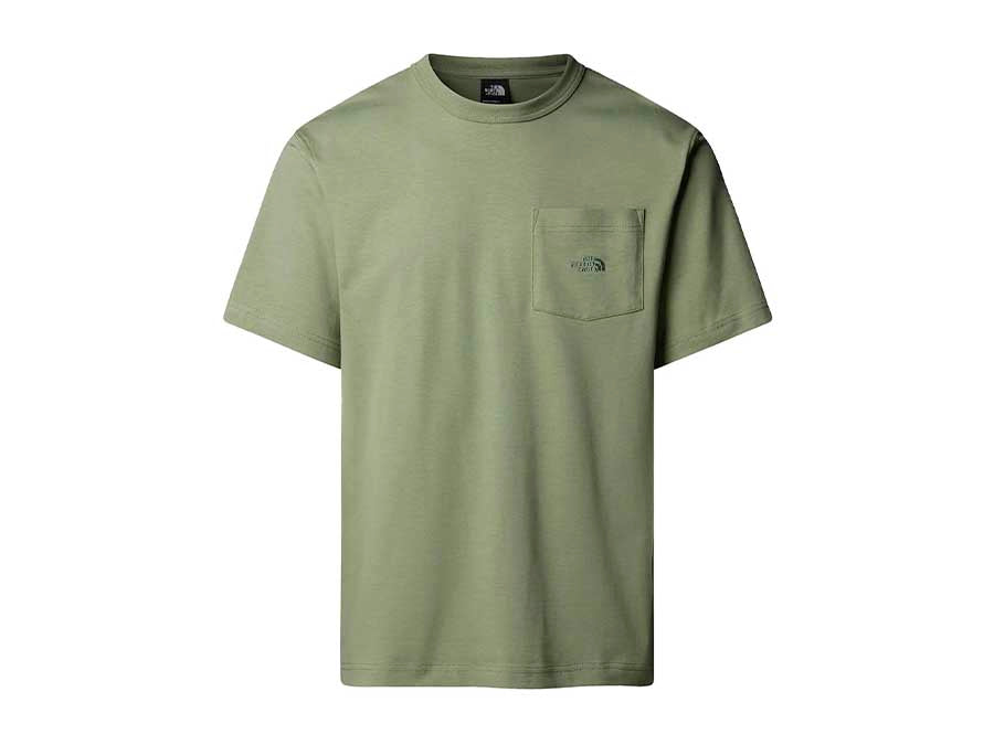 CAMISETA TNF M DOME RELAXED SS POCKET TEE GREEN