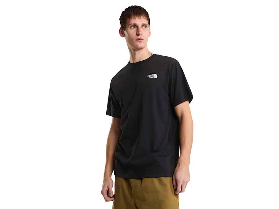 Camiseta TNF M Vertical Reg SS Tee-graphic TNF Bla