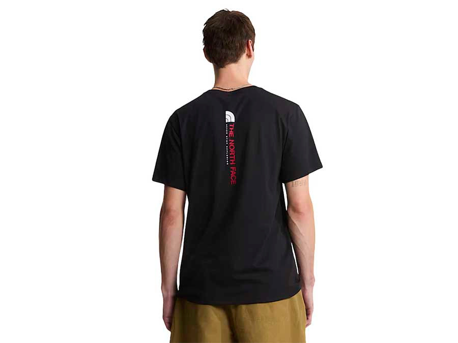 Camiseta TNF M Vertical Reg SS Tee-graphic TNF Bla