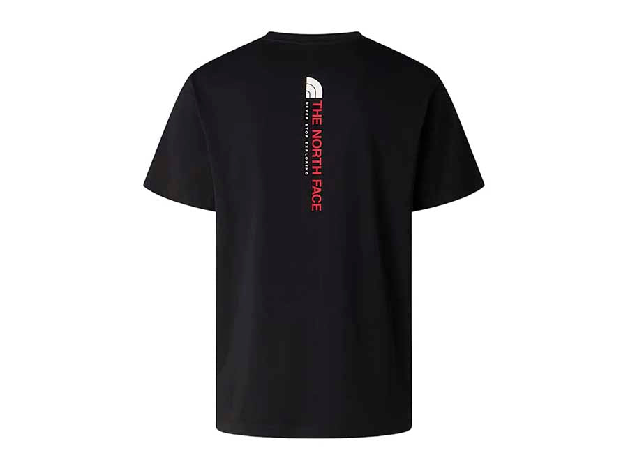 Camiseta TNF M Vertical Reg SS Tee-graphic TNF Bla
