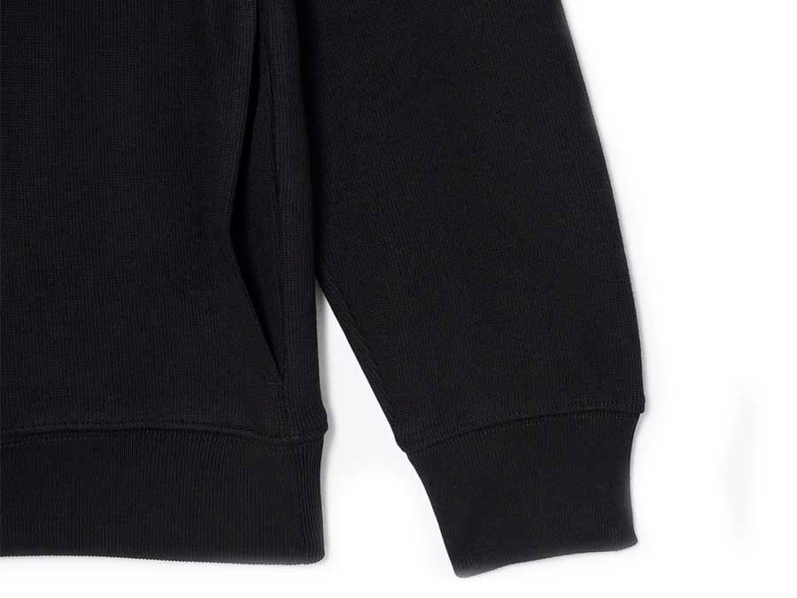 SUDADERA LACOSTE QUARTER ZIP BLACK