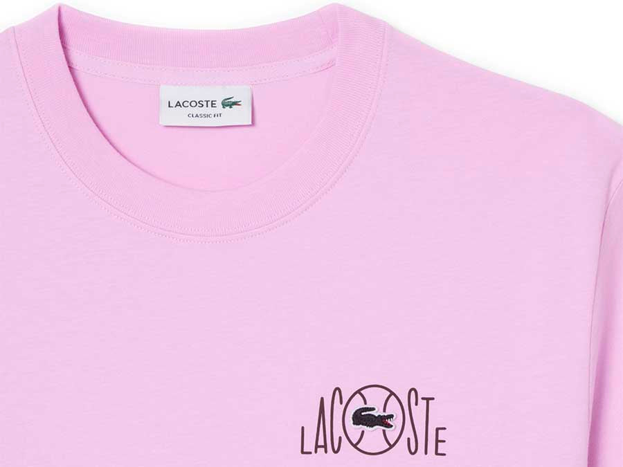 Camiseta Lacoste White Pink Albizia