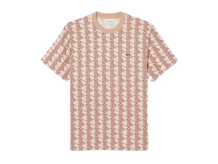 CAMISETA LACOSTE MONOGRAM RED