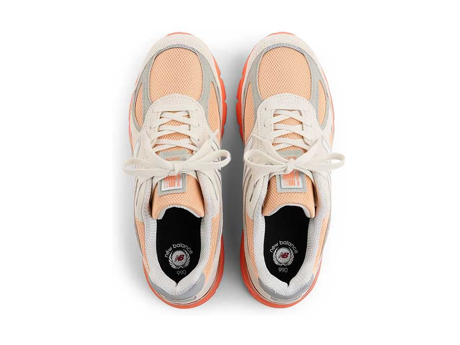 New Balance Made in USA 990v4 Grey Orange